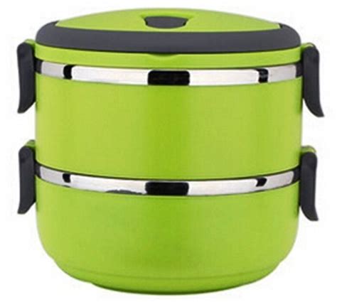 easy lock stainless steel lunch box double layer|Amazon.com: 2.